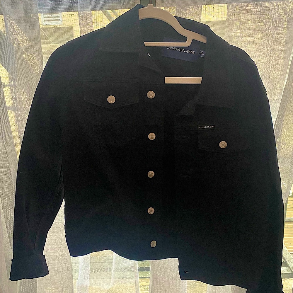 Black denim Calvin Klein jacket